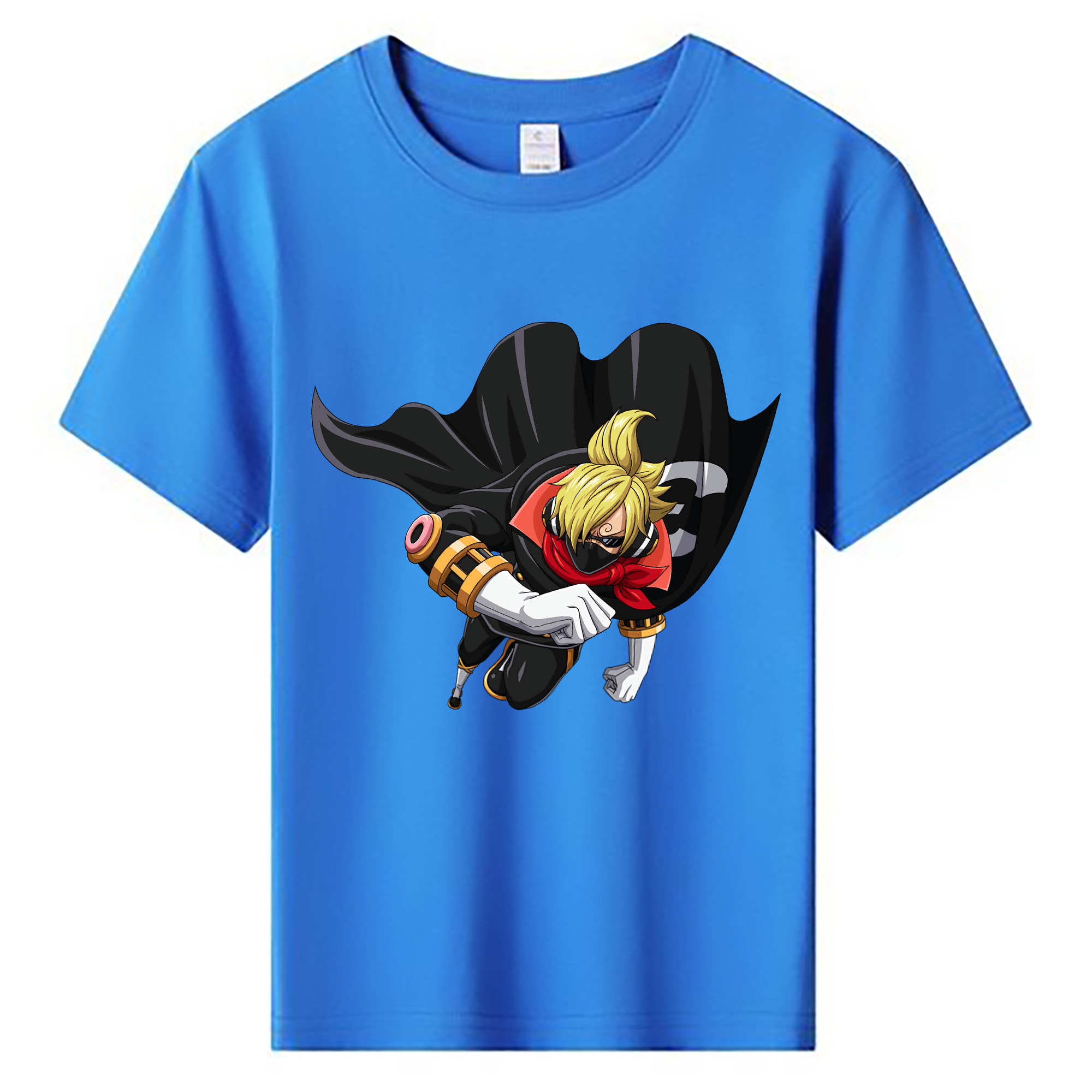 （画像用） ワンピース サンジ ONE PIECE Sanji 綿100％キッズTシャツ（フロントプリント）